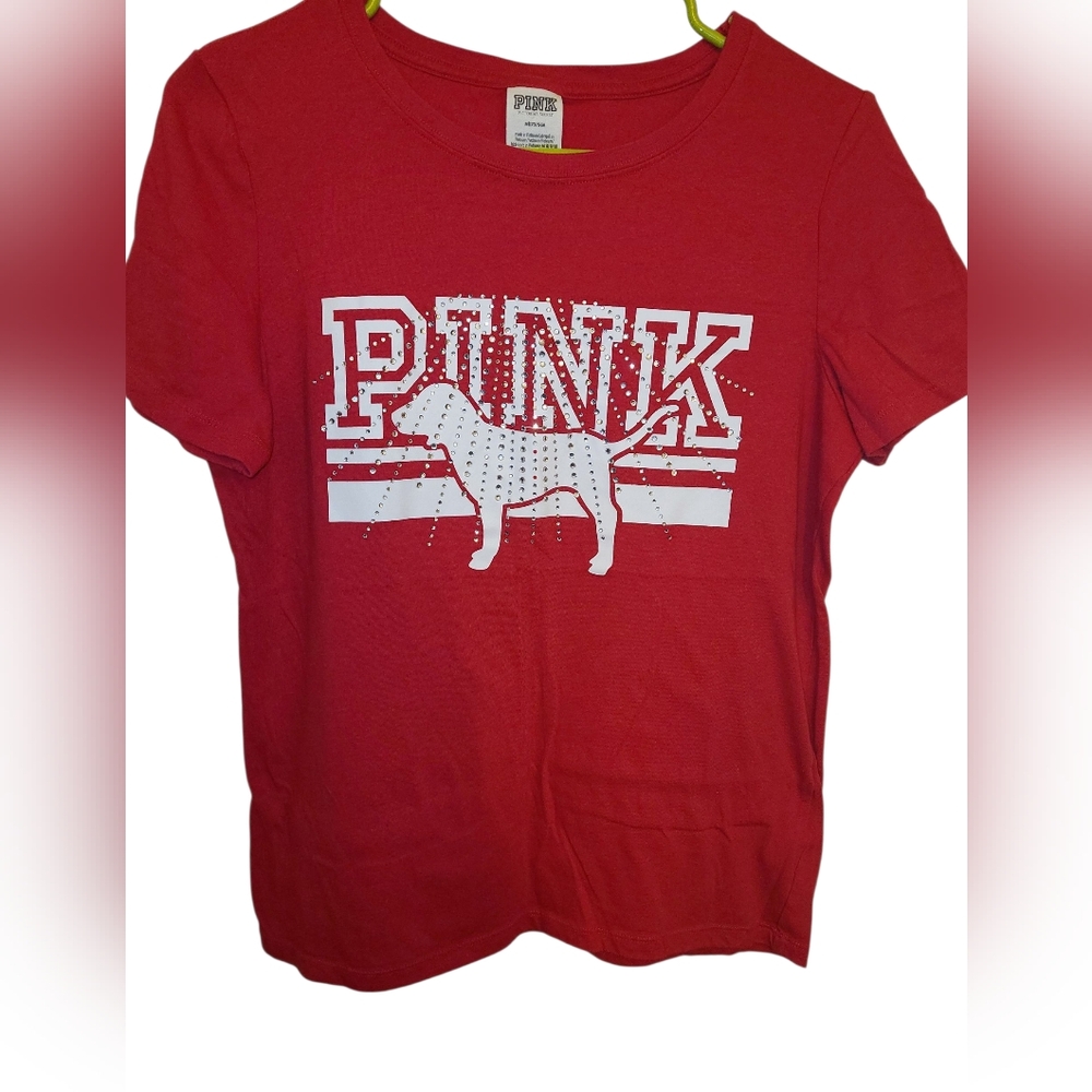 PINK SHORT SLEEVE TOP SIZE M